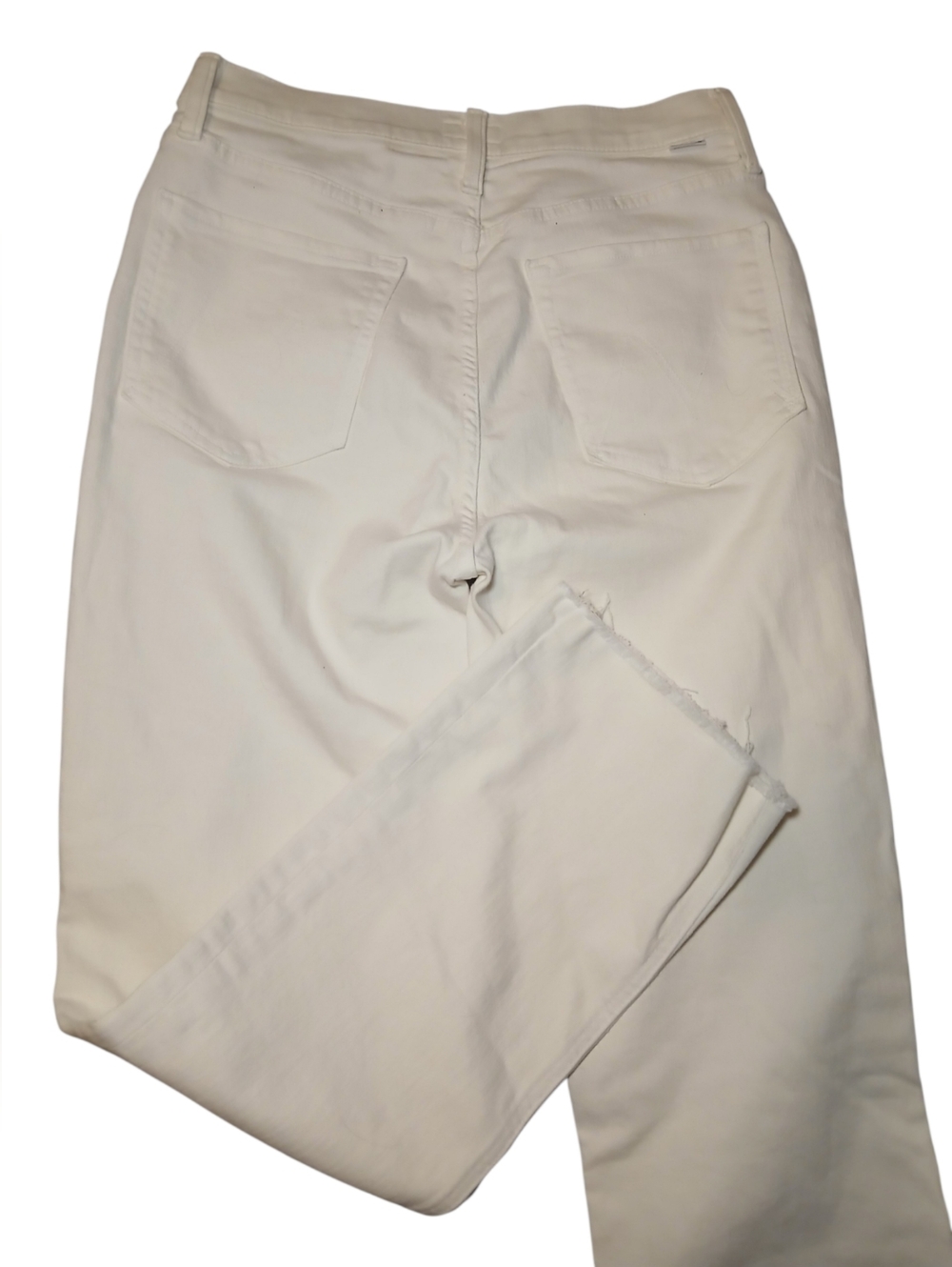 MOTHER Antique White 'The Tripper' Frayed Ankle Jeans Size 28